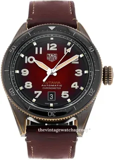 TAG Heuer Autavia WBE5192.FC8300 42mm Bronze and Stainless steel Red