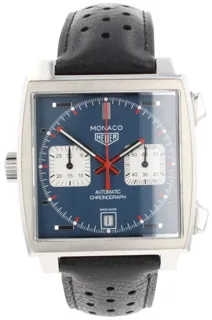 TAG Heuer Monaco CAW211P 39mm Stainless steel blue