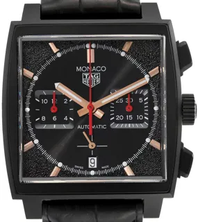 TAG Heuer Monaco Dark Lord CBL2180 Titanium and Black DLC Black