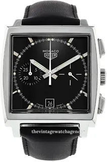 TAG Heuer Monaco CS2110.FC8119 38mm Stainless steel Black