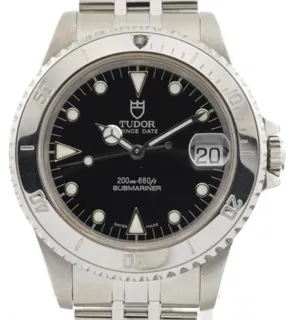 Tudor Submariner 75190 36mm Stainless steel Black