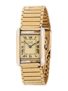 Cartier Tank 20mm Gold-plated silver Yellow