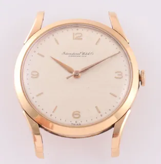 IWC 36mm 18k yellow gold Cream