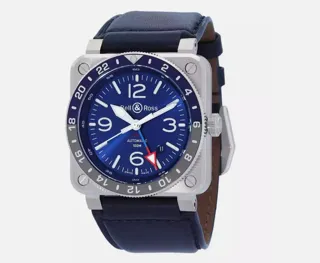 Bell & Ross Instruments BR0393-BLU-ST/SCA 42mm Stainless steel Blue