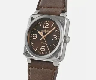 Bell & Ross Instruments BR03A-GH-ST/SCA 41mm Stainless steel Brown