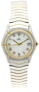 Ebel 1911 183908 28mm Yellow gold and Stainless steel White