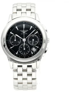 Longines Flagship L4.718.4 39mm Stainless steel Black