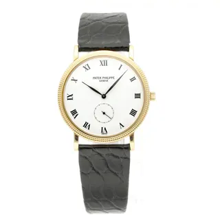 Patek Philippe Calatrava 3919 18k yellow gold White