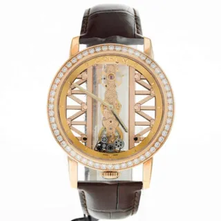 Corum Golden Bridge B113/03058 43mm 18kt Rose Gold Skeletonized