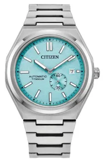 Citizen Zenshin Mechanical NJ0180-80M 40mm Super Titanium Light Blue