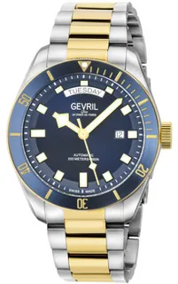 Gevril Yorkville 48634B 43mm Stainless steel Blue