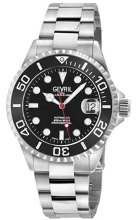 Gevril Wall Street 4760B 39mm Stainless steel Black