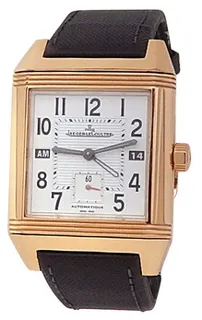 Jaeger-LeCoultre Reverso Squadra Hometime Q7002420 35mm 18kt Rose Gold Silver