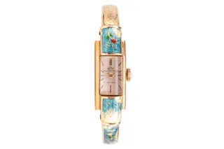 Carl F. Bucherer Yellow gold and Enamel Silver