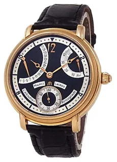 Maurice Lacroix Masterpiece Calendrier Retrograde MP6368-PG101-390 43mm 18kt Rose Gold Black