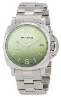 Panerai Luminor Due pam01311 38mm Stainless steel Green