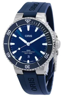 Oris Aquis Date 01 733 7787 4135-07 4 22 35FC Stainless steel Blue