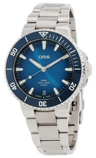 Oris Aquis Date 01 400 7790 4135-07 8 23 02PEB Stainless steel Blue