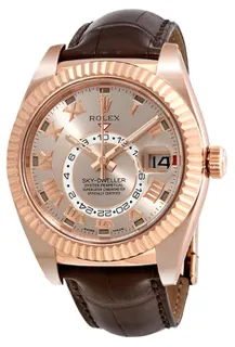 Rolex Sky-Dweller 326135SNRL Everose gold Rose Sundust