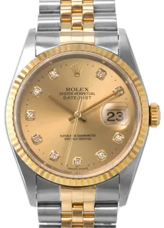 Rolex Datejust 36 16233CDJ Stainless steel Champagne