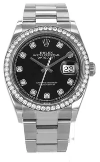 Rolex Datejust 36 126284BKDO Stainless steel Black