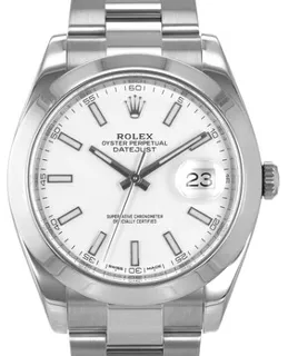 Rolex Datejust 41 126300WSO Stainless steel White