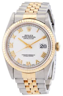 Rolex Datejust 16233WRJ Stainless steel White