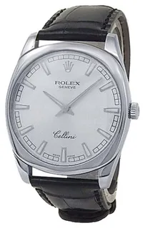 Rolex Cellini 4243/9 38mm 18k white gold Silver