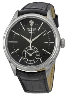 Rolex Cellini 50529BKSBKL 18k white gold Black