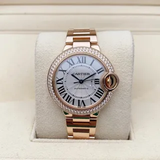 Cartier Ballon Bleu 33mm WE902064 33mm Rose gold White