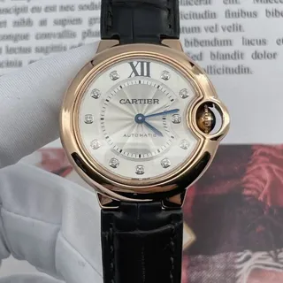 Cartier Ballon Bleu 33mm WE902040 33mm Rose gold Silver