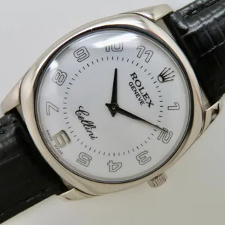 Rolex Cellini Danaos 4233 ( DIAL) 33mm White gold White