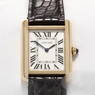 Cartier Tank Solo W5200002 6mm Yellow gold Silver