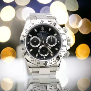 Rolex Daytona 116520 ( (1988-2015)) 40mm Stainless steel Black