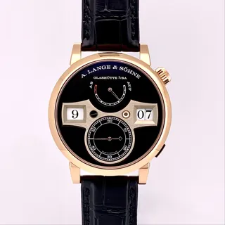 A. Lange & Söhne Zeitwerk 142.031 42mm Rose gold Black