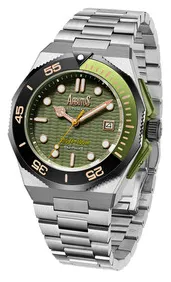 Arbutus Wall Street AR2403SGS 41mm Stainless steel Green