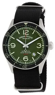 Armand Nicolet M2H A740HNA-VR-BN22481AANN Stainless steel Green