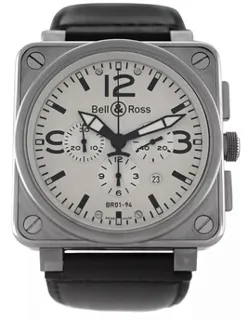 Bell & Ross Aviation Type BR01-94-S 46mm Stainless steel Silver