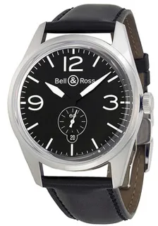 Bell & Ross Vintage BRV123-BL-ST/SCA Stainless steel Black