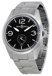 Bell & Ross Vintage BRV123BLSTSST Stainless steel Black