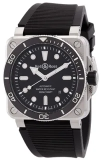 Bell & Ross Diver BR03A-D-BL-ST/SRB 42mm Stainless steel Black