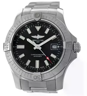 Breitling Avenger A17318 Stainless steel Black