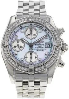 Breitling Cockpit A13358 Stainless steel Mother of Pearl White$Diamond