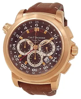 Carl F. Bucherer Patravi 00.10620.03.93.01 46mm 18kt Rose Gold Brown