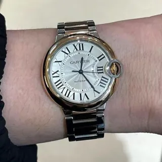 Cartier Ballon Bleu 36mm 36mm Stainless steel White