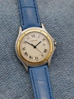 Cartier Cougar 187904 33mm Yellow gold and Stainless steel White