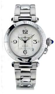 Cartier Pasha 2378 38.5mm Stainless steel blanc