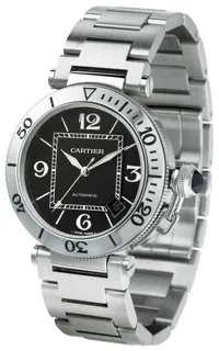 Cartier Pasha Seatimer 2790 40mm Stainless steel noir