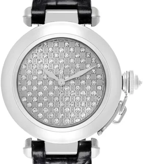 Cartier Pasha WJ112031 32mm White gold Silver