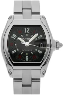 Cartier Roadster W62002V3 37mm Stainless steel Black